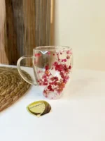 لیوان دوجداره گل خشک خاص