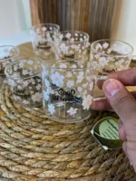 شات قهوه طرح بابونه