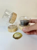 شات قهوه دوجداره زیربامبوکوچک