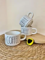 فنجان سرامیکی با تکست COFFEE