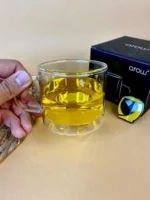 لیوان دوجداره پیرکس arow
