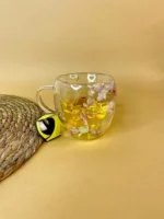 لیوان دوجداره گل خشک پیرکس