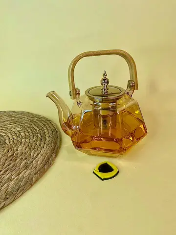 قوری چند ضلعی پیرکس شامپاینی