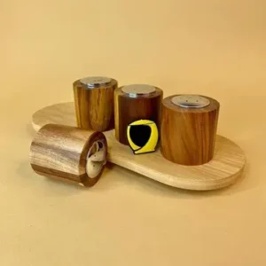 نمک پاش استوانه چوبی