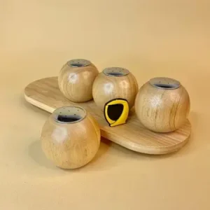 نمک پاش گرد چوبی