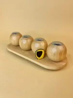 نمک پاش گرد چوبی