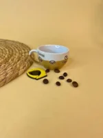 شات قهوه دورنگ سرامیکی