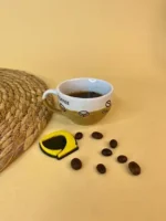 شات قهوه دورنگ سرامیکی