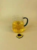 لیوان مشبک دسته سبز