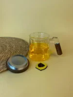 لیوان دمنوش دسته تیره پیرکس
