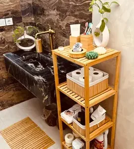 استند بامبو مربع 4 طبقه