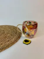 لیوان گلدار شامپاینی