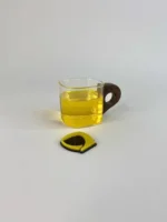 شات قهوه دسته چوبی