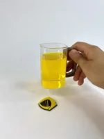 لیوان بلند دسته چوبی پیرکس