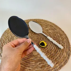 کفگیر مرواریدی سفید