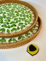 سینی راتان کف صدفی