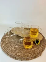 لیوان مربعی متوسط ساده