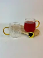 لیوان گندمی دسته طلایی