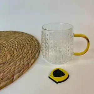 لیوان گندمی دسته طلایی