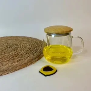 لیوان دمنوش درب بامبو