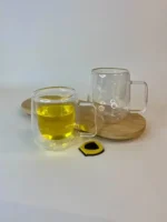 لیوان دوجداره استوانه‌ای کوچک