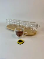 شات قهوه خوری دوجداره6عددی