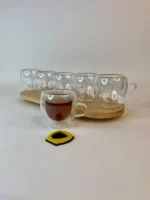 شات قهوه خوری دوجداره6عددی