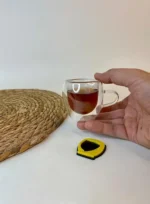 شات قهوه خوری دوجداره6عددی