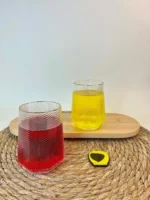 لیوان بلور لبه طلایی