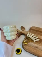 قاشق مرباخوری مرواریدی طلایی