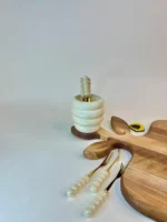 چنگال زیتون‌خوری مرواریدی طلایی
