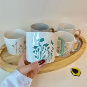 ماگ گل و پروانه