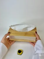 جای دستمال بامبو اکرولیکی