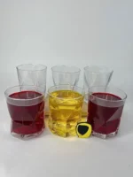لیوان مچاله سفید بلوری