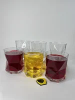 لیوان مچاله سفید بلوری