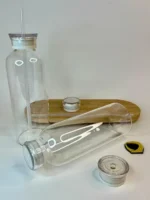 بطری آب مدرج نی‌دار