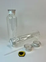 بطری آب مدرج نی‌دار