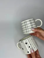 ماگ طرحدار پایین پهن