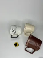 ماگ بلندطرح برجسته تکست‌دار