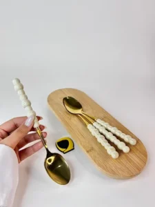 قاشق چنگال دسته مرواریدی