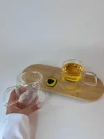 لیوان دوجداره پایین پهن