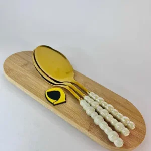 کفگیر مرواریدی طلایی