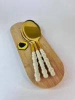 کفگیر مرواریدی طلایی
