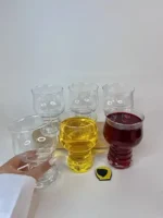 لیوان بلور قارچی کوتاه