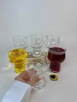 لیوان بلور قارچی کوتاه