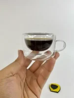 فنجان قهوه‌خوری دوجداره پیرکس