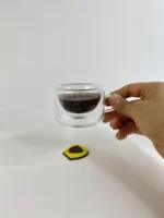 فنجان قهوه‌خوری دوجداره پیرکس