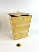 سطل زباله مربع بامبو