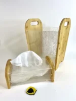 جادستمال و سطل بامبو اکریلیک