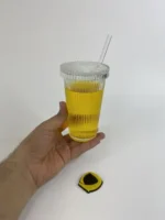 اسموتی شیاردار درب شیشه‌ای